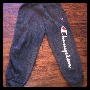 Boys Champion Joggers Sweatpants Gray Medium M
